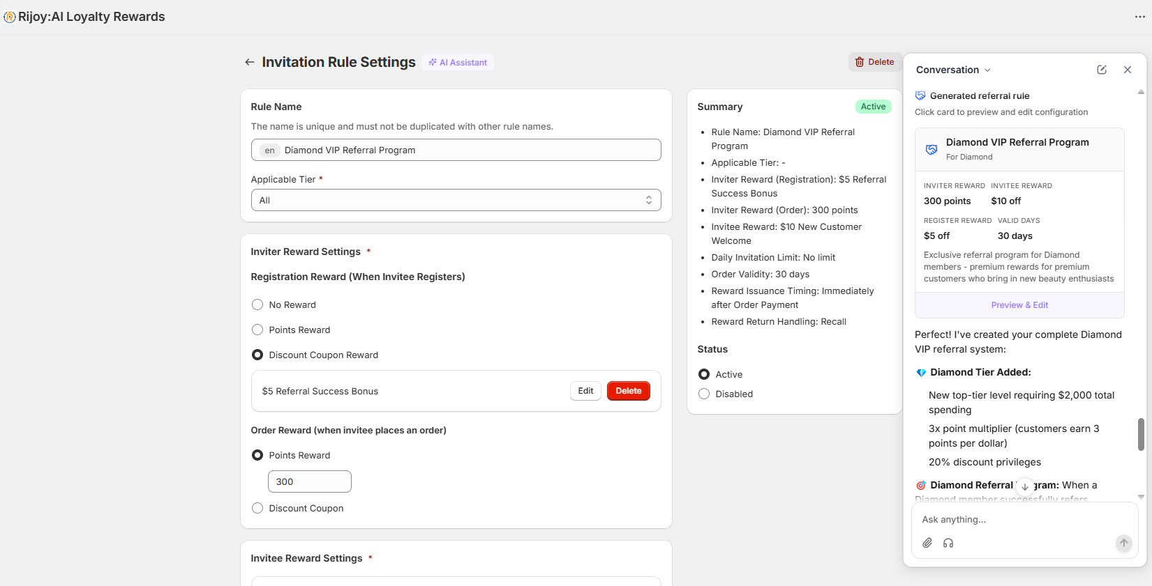 a Gold member gets 300 points plus a $5 coupon