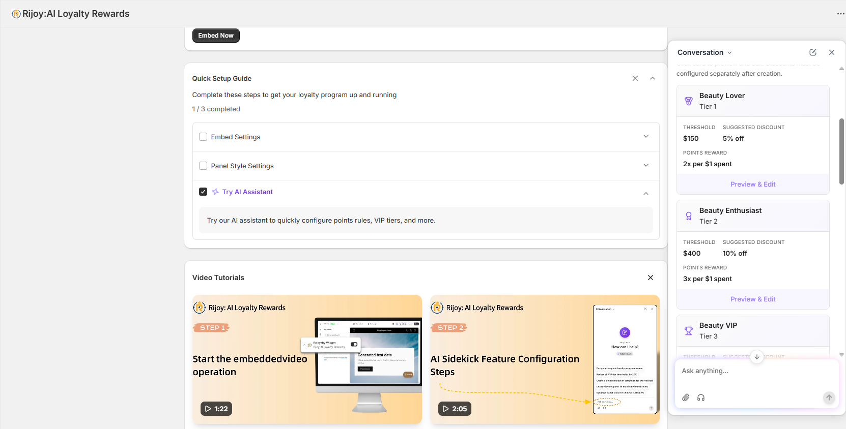 AI can instantly generate 4 complete plans covering VIP, points, rewards, and referrals