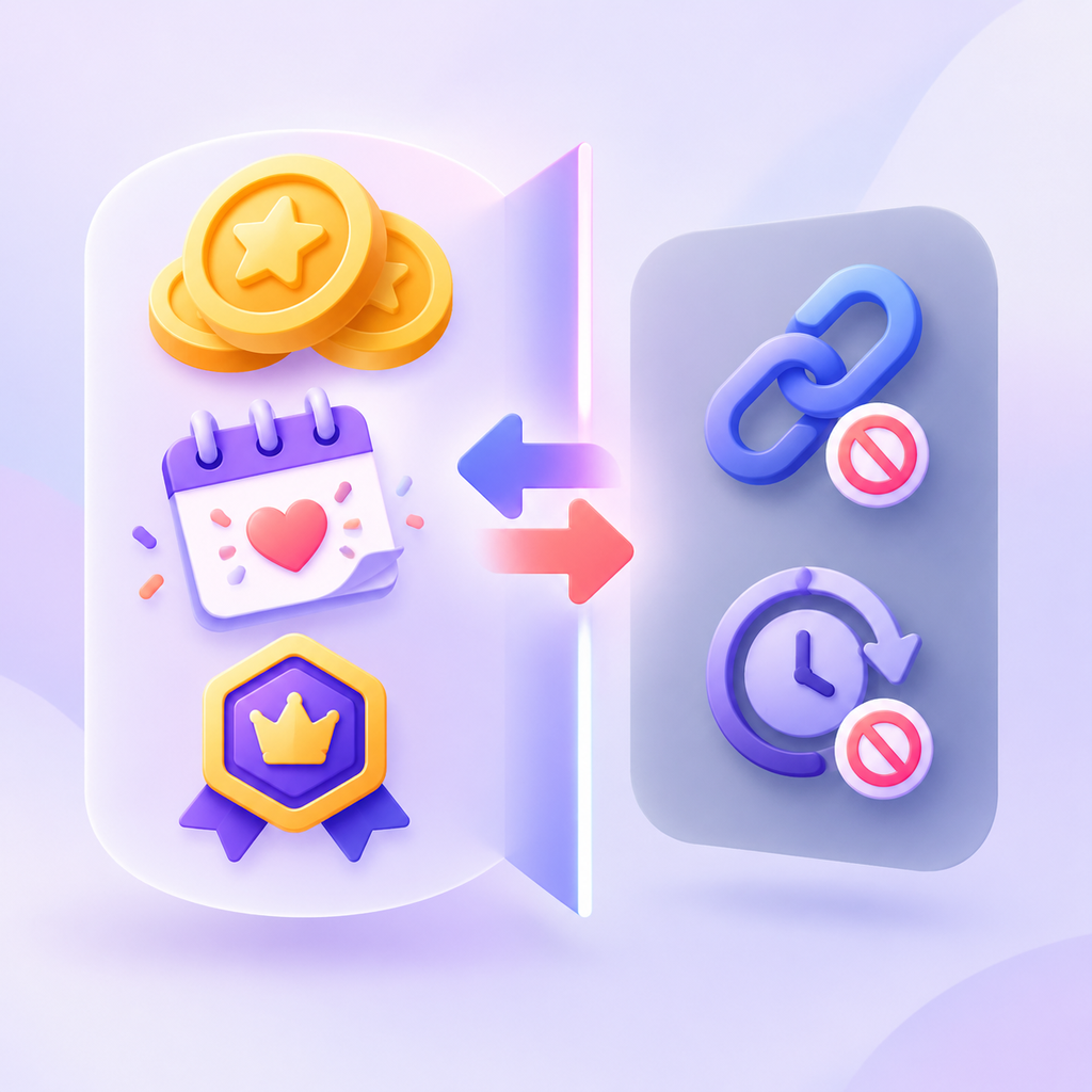 Customer points and tiers moving while referral history remains separate