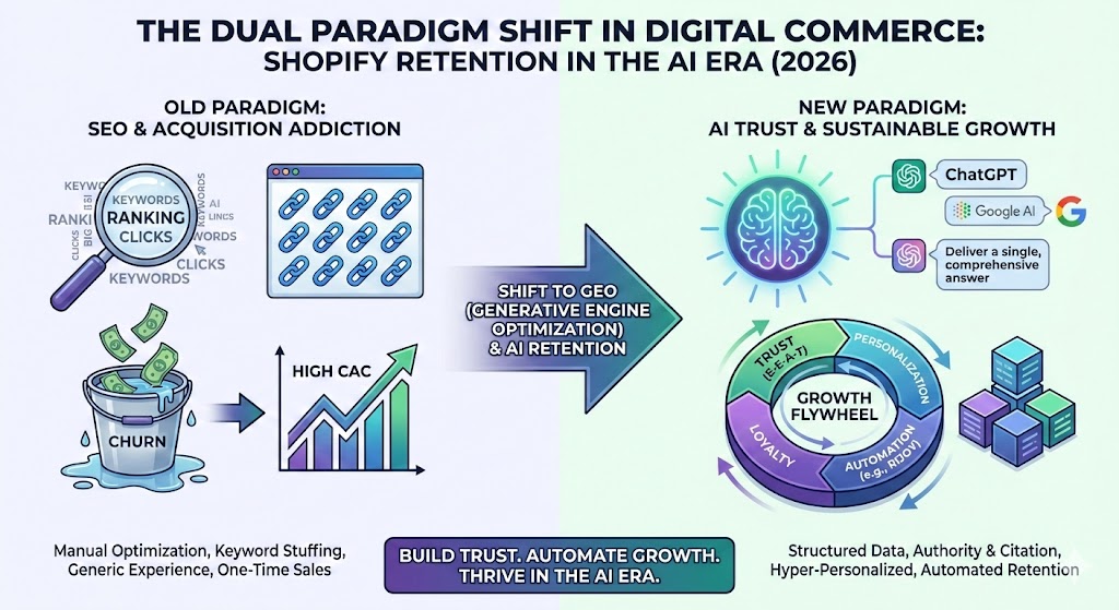 What causes low customer retention rates in Shopify stores?
